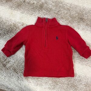 Polo by Ralph Lauren Kids Red Half-Zip Sweater